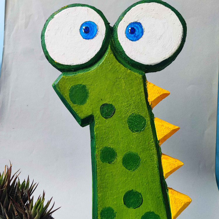 ماکت یونولیتی کارتونی طرح اعداد به ارتفاع 25 سانت