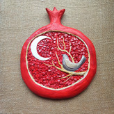 Custom 3D تابلو Pomegranate 35 سانتی برای تزیین میز شب یلدا - گزینه دیوارکوب و استند for decoration