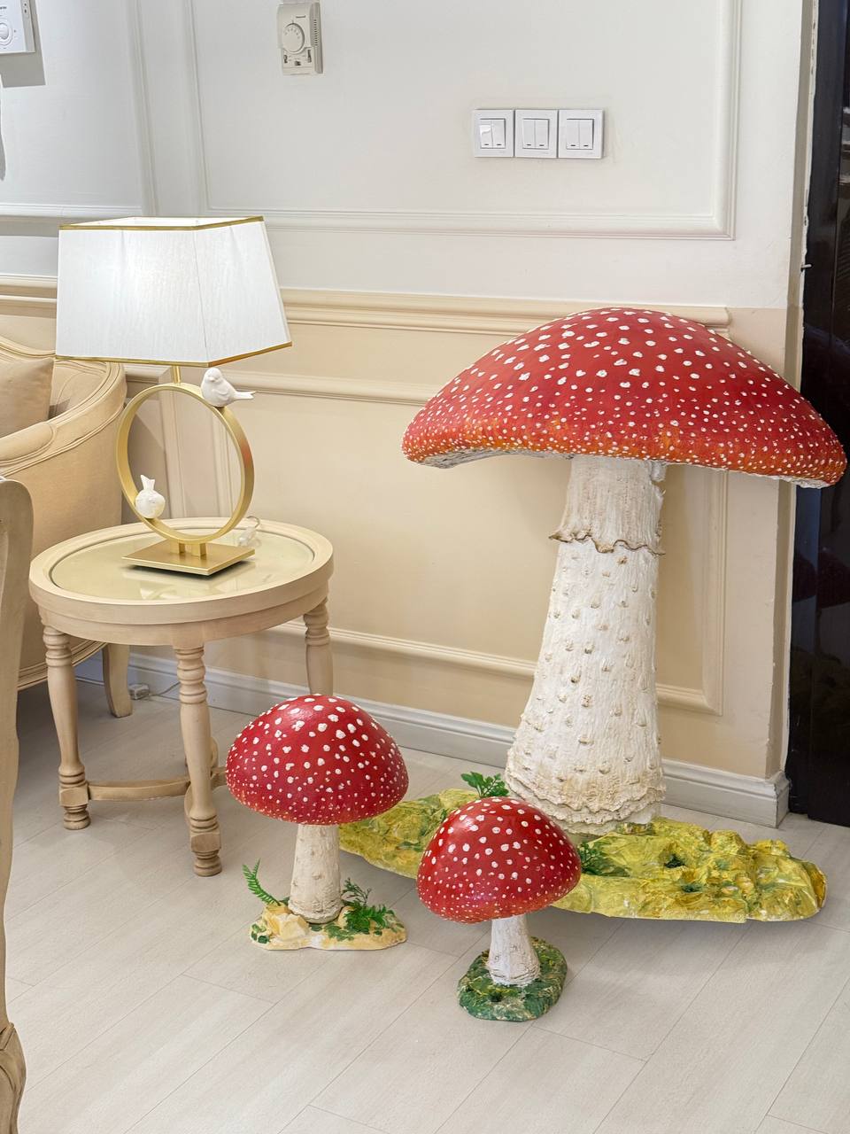 Custom 3D Maquette Mushroom های 1 meter و 40cm و و 30cm for decoration